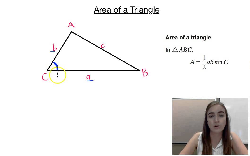 Sine Rule for the Area of a Triangle YouTube