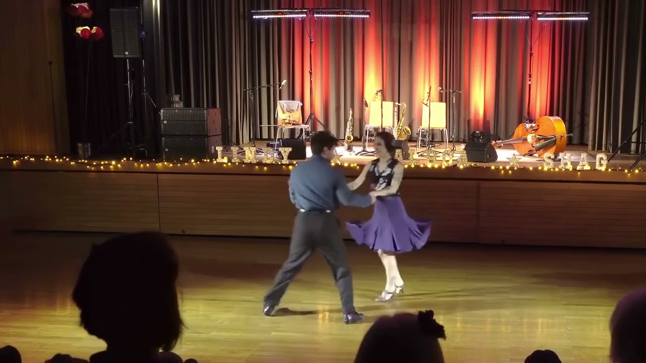 Celine & Edgar Balboa social demo at Bal-inspiration 2023 Zurich (Downtownswing)