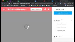 Screencastify Embed Web Cam