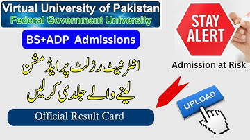 𝗔𝗹𝗲𝗿𝘁 𝗳𝗼𝗿 𝗕𝗦 + 𝗔𝗗𝗣 𝗦𝘁𝘂𝗱𝗲𝗻𝘁   |  𝗔𝗱𝗺𝗶𝘀𝘀𝗶𝗼𝗻 𝗮𝘁 𝗥𝗶𝘀𝗸  | 𝗨𝗽𝗹𝗼𝗮𝗱 𝗥𝗲𝘀𝘂𝗹𝘁 𝗖𝗮𝗿𝗱 | 𝗙𝗮𝗹𝗹 𝟮𝟬𝟮𝟰 𝗔𝗱𝗺𝗶𝘀𝘀𝗶𝗼𝗻𝘀 | 𝗩𝗨