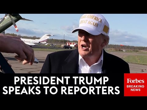 FULL SUNDAY GAGGLE: Trump Takes Questions From Reporters Before Boarding Air Force One For DC Return