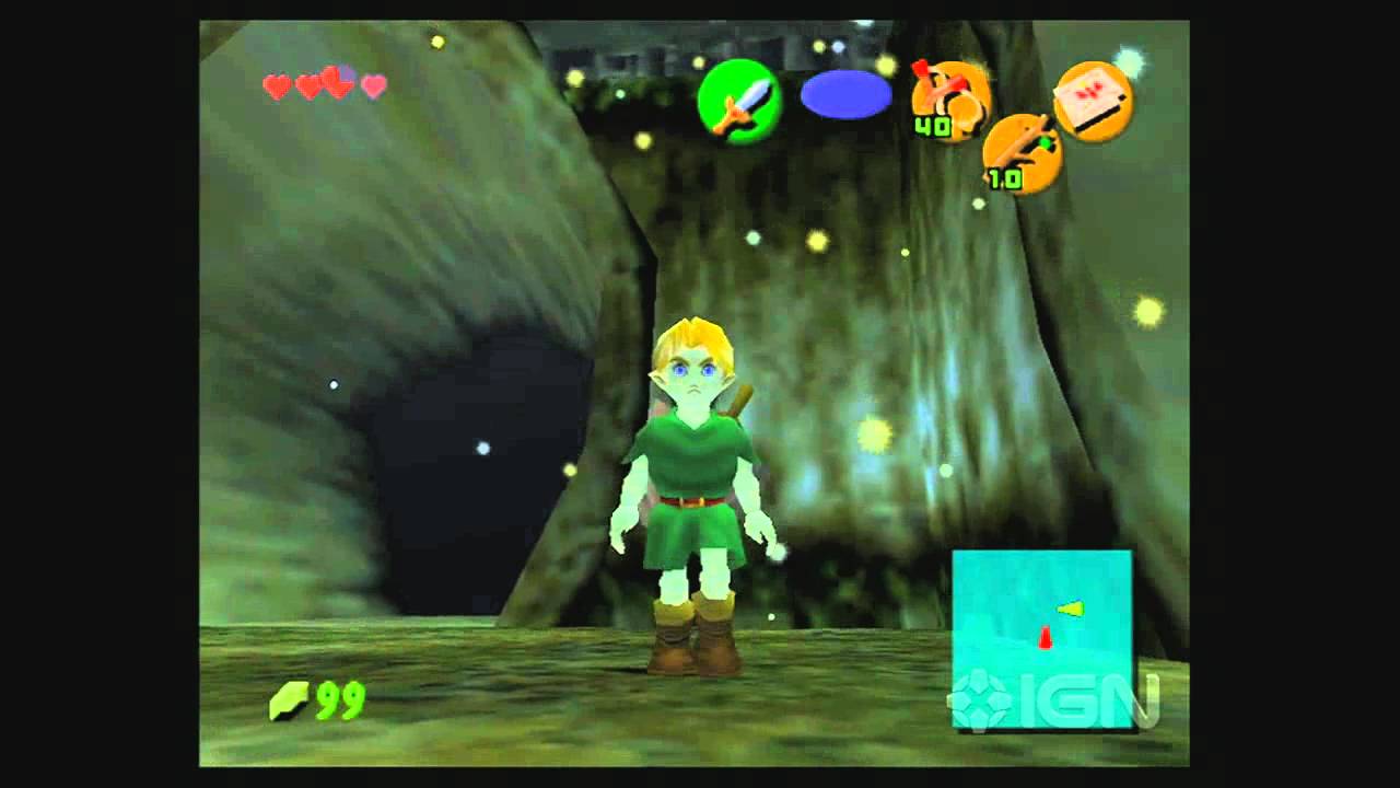 The Legend of Zelda Ocarina of Time - Lost Woods & Sacred Forest Meadow  (Link joven)