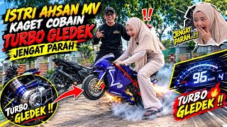 FIRST TIME RIDING A TURBO POCKET BIKE‼️AHSAN MV'S WIFE WAS SHOCKED 😂