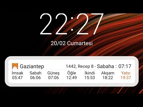 Xiaomi telefonlarında ezan vakti pro ayarları kilit ekranında vakit gösterme ezan sesi bildirim seç