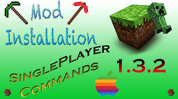  Minecraft Mod 1.3.2 SPC (Single Player Commands) Installation TuT  (Mac) (Voice Commentary)