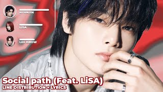 Stray kids – Social path (Feat. LiSA) (Line distribution   lyrics)