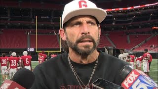 Gainesville coach Josh Niblett speaks after 5A state title loss