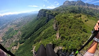 Paralotnią nad górami - bez lądowania na drzewach, Grenoble, Alpy