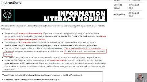CGS1100 Information Literacy Module techniques
