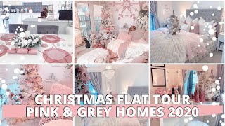 Christmas Home Tour - Pink | White | Grey - Luxe on a budget | Chrissy Marie | homeofcc