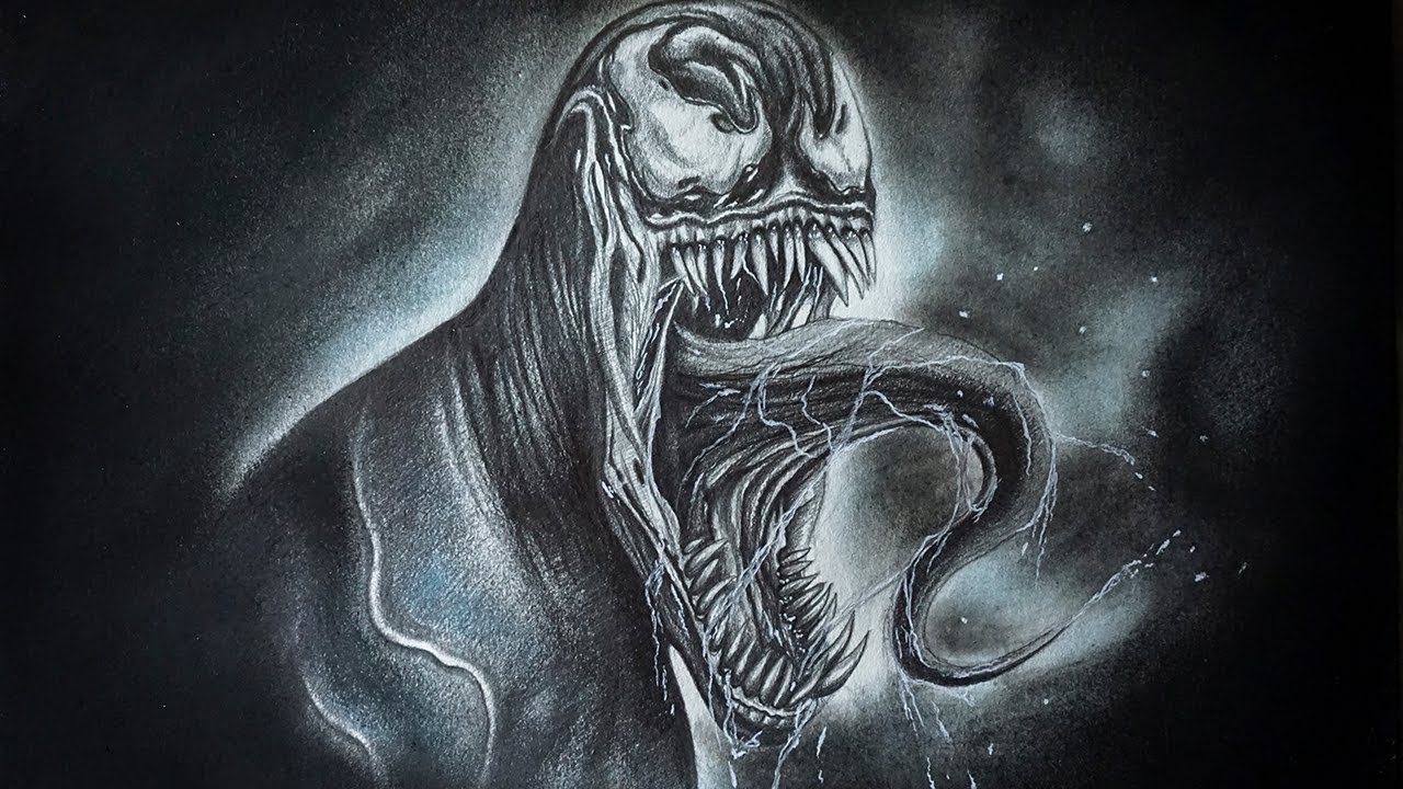 Cómo Dibujar a Venom 2018 Realista a Lápiz Paso a Paso - Versión Extendida  - thptnganamst.edu.vn