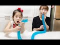 서은이의 엄청 큰 뱀 젤리 빨대 젤리 만들기 Making Giant Jelly