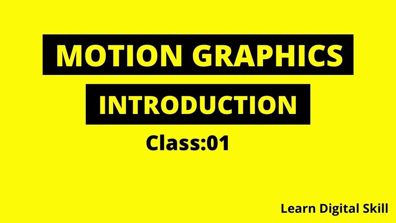 Introduction Motion Graphics Course in Bangla Tutorial | Best Motion ...