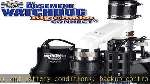 THE BASEMENT WATCHDOG Big Combo CONNECT Model CITS-50 1/2 HP Primary and Battery Backup Sump Pump S