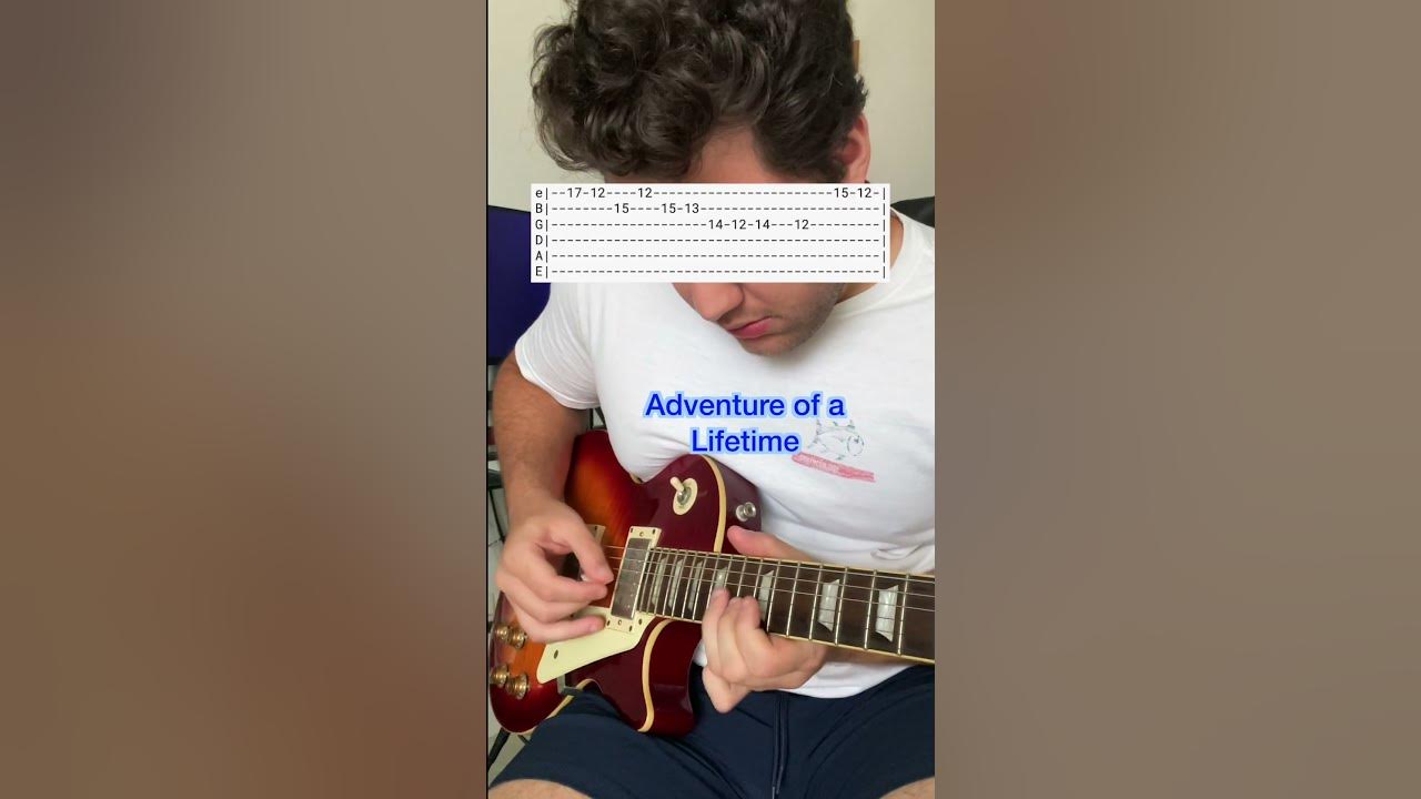 How To Play "Adventure of a Lifetime" by Coldplay - #guitar #guitarcover