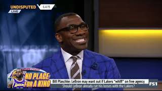 Shannon Sharpe on Bill Plaschke: LeBron may want out if Lakers \\