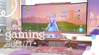🍉 kawaii gaming setup updates for a comfy summer season | upgraded pc, alice keeb + extras ✦ screenshot 5