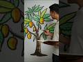 mango 🥭 tree Drawng #painting #short #Techniqe #shorts #art #drawing #art #edit #reels#painting