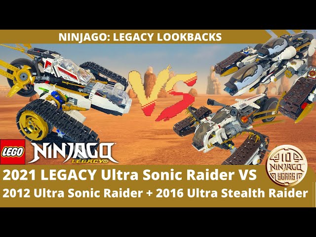 Ninjago Sonic Raider COMPARISON: 2021 VS 2016 VS 2012 Legacy Lookbacks