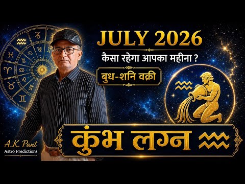 बुध - शनि वक्री कुंभ लग्न AQUARIUS ASCENDANT जुलाई JULY 2026