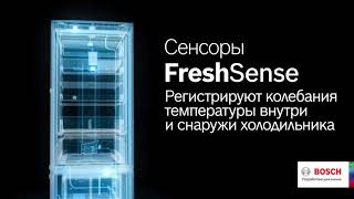 Холодильник Bosch | Технология FreshSense | Идеальные условия для хранения продуктов