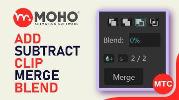 Add, Subtract, Clip, Merge and Blend in MOHO | Moho Animation Tutorial