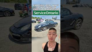 Legal way to reduce vehicle transfer tax at ServiceOntario (appraisal method)