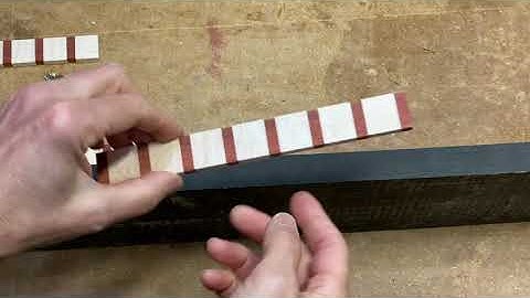 Making Wood Inlay - Dot Dash Pattern