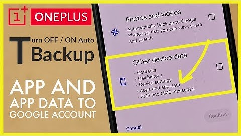 How to Turn ON / OFF Automatic Backup of All Apps and Apps Data to Google Account | OnePlus Android