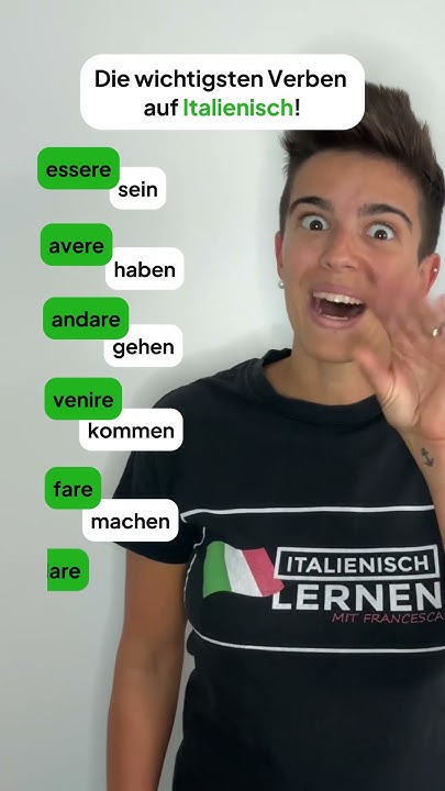 Italienisch Abketten 2 Rechts 2 Links In Runden Die wichtigsten Verben auf Italienisch | Italienische Verben 🇮🇹 #