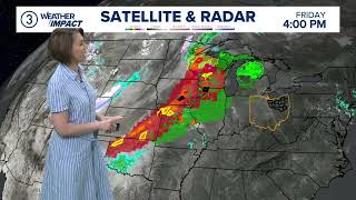 Cleveland Weather Tered Rain And Storms Move Through On Saturday With Temps Turning Cooler