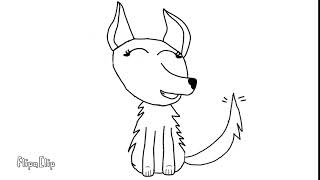 Testing by moving wolf tail