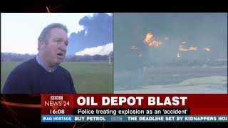Buncefield Oil Depot Disaster - BBC News 24 - 11/12/2005 - 0400pm