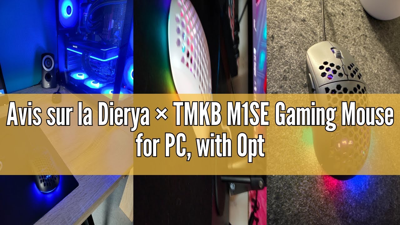 Avis sur la Dierya × TMKB M1SE Gaming Mouse for PC, with Optical Sensor 12800 DPI Gaming Mouse, 6 Pr