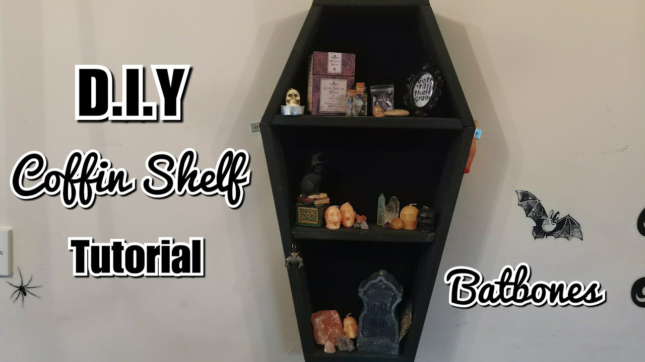 We Built a Coffin Shelf! | GOTH DIY | Batbones - YouTube