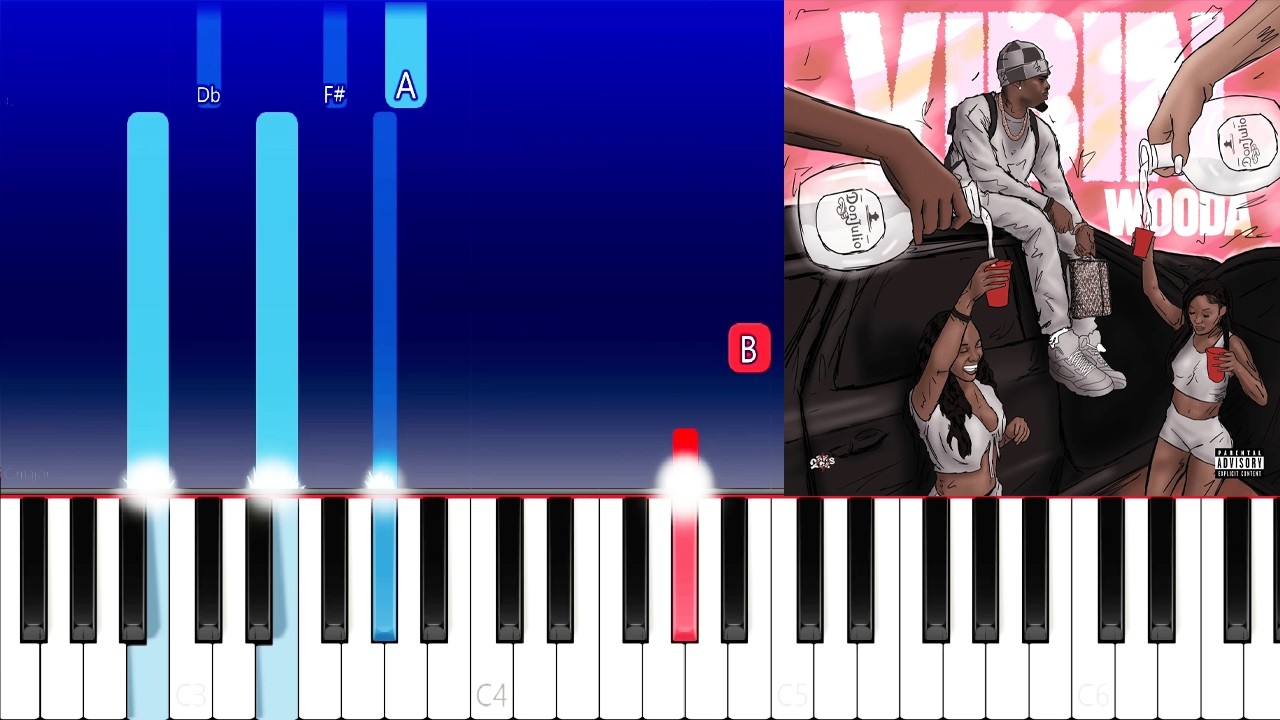 Wxoda - Vibin (Piano Tutorial)
