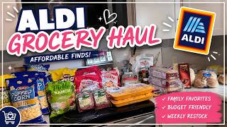 BIG Aldi Haul | Feeding My LARGE Family on a Budget