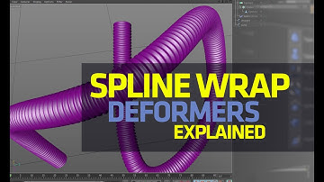 Cinema 4d Deformers - Spline wrap Deformer Explained