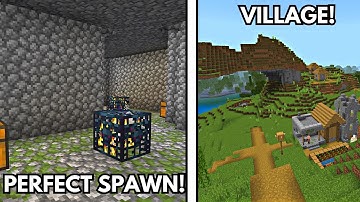 [SEED] 2 Blacksmith Village n Double Spawner seed!  Seed Minecraft 1.19 bedrock edition!