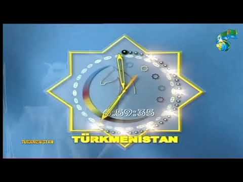 Turkmenistan TV Clocks