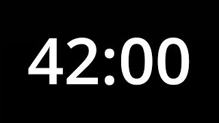 42 MINUTE TIMER - No Sound - Full HD 1080p - COUNTDOWN