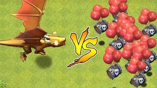 Dragon God vs. New Skeleton barrel troop!! "Clash Of Clans" halloween update!! screenshot 5