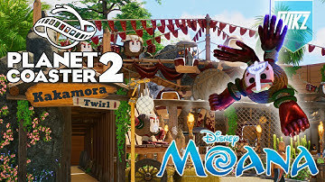 How to Theme A Flat Ride in Planet Coaster 2 | The Kakamora Twirl | Moana Waterpark
