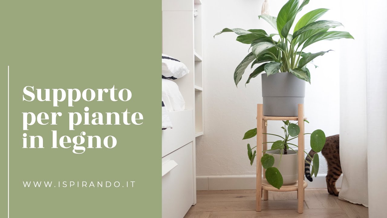 Supporto per piante in legno fai da te 