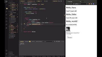 working with React events and learning about preventdefault