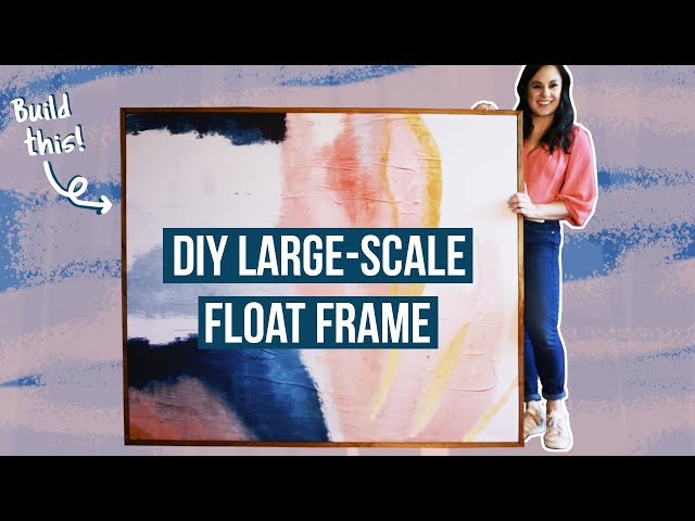 Cheap And Easy DIY Canvas Frame (Quick Steps And Video) - Abbotts