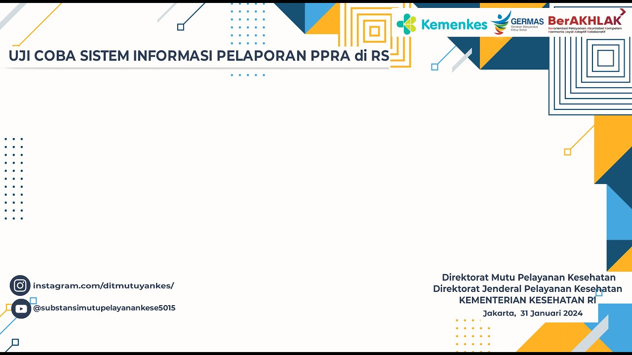 Uji Coba Sistem Informasi Pelaporan PPRA di RS