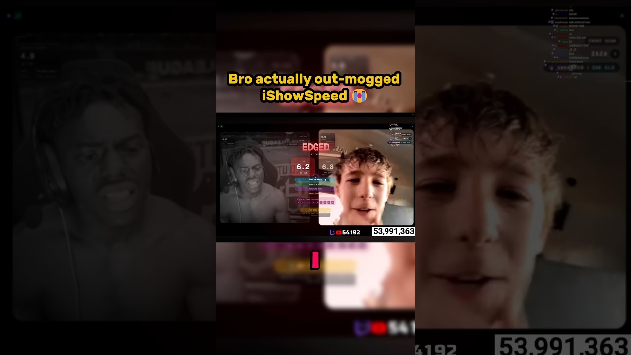 This kid actually broke IShowSpeed 💀 #omoggle #speedmoggle #shorts