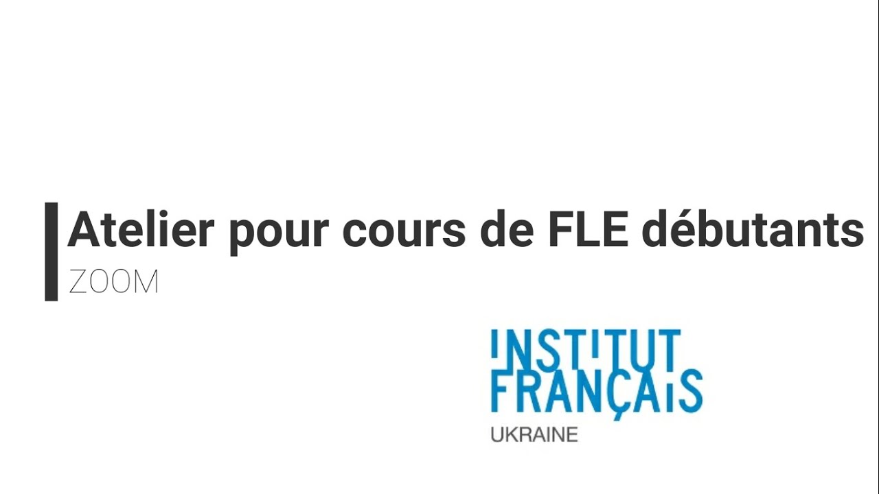 Zoom - Atelier sur l'utilisation de Zoom pour les cours de FLE pour public débutant