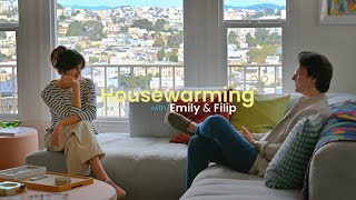 SF Apartment Tour: Emily & Filip's Colorful Home with Stunning Views. Dolores Heights, San Francisco